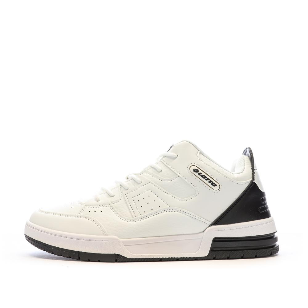 Baskets Blanches/Noires Homme Lotto Thirty 6 pas cher