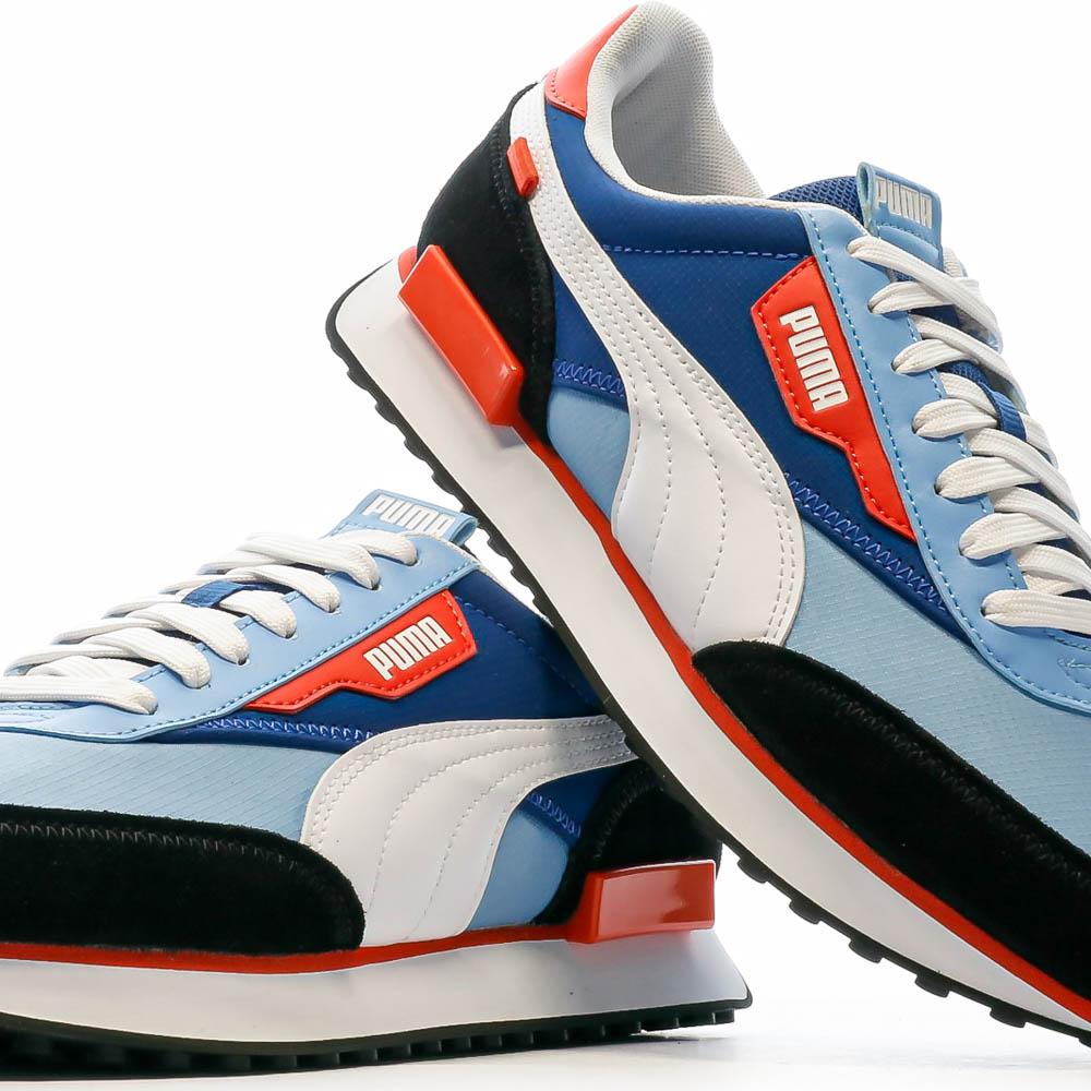 Baskets Bleu Blanc Garcon Homme Puma Future Rider New Core Espace des marques