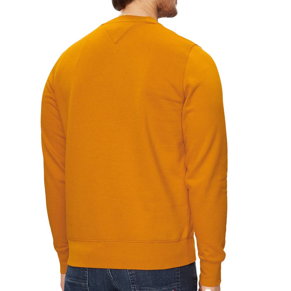 Sweat Orange Homme Tommy Hilfiger Blend Logo vue 2