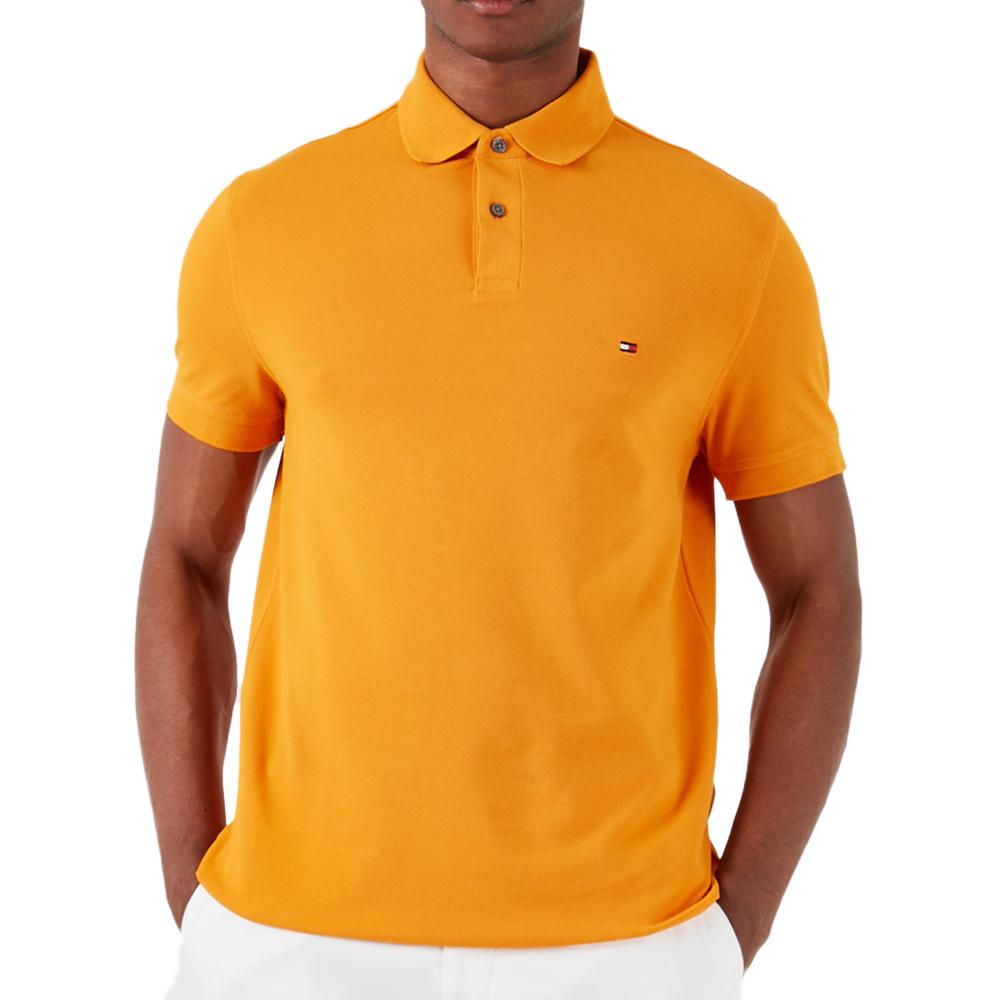 Polo Orange Homme Tommy Hilfiger 1985 Regular pas cher