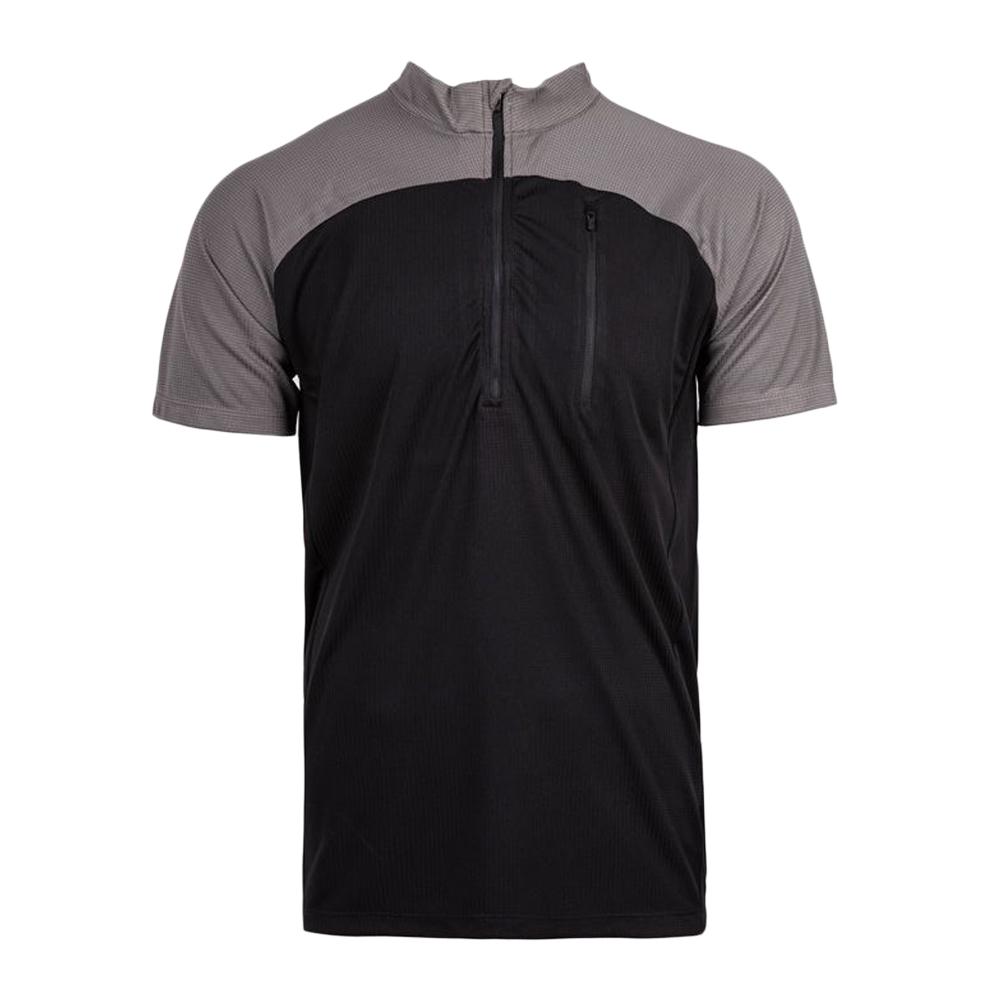 Polo Gris/Noir Homme Best Mountain RANDO 100 pas cher