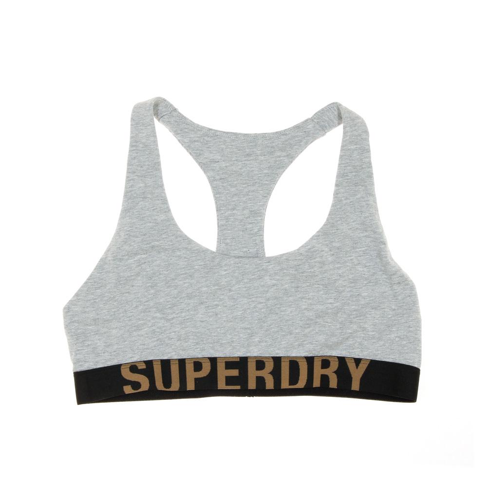 Brassière Gris Femme Superdry Bralette pas cher