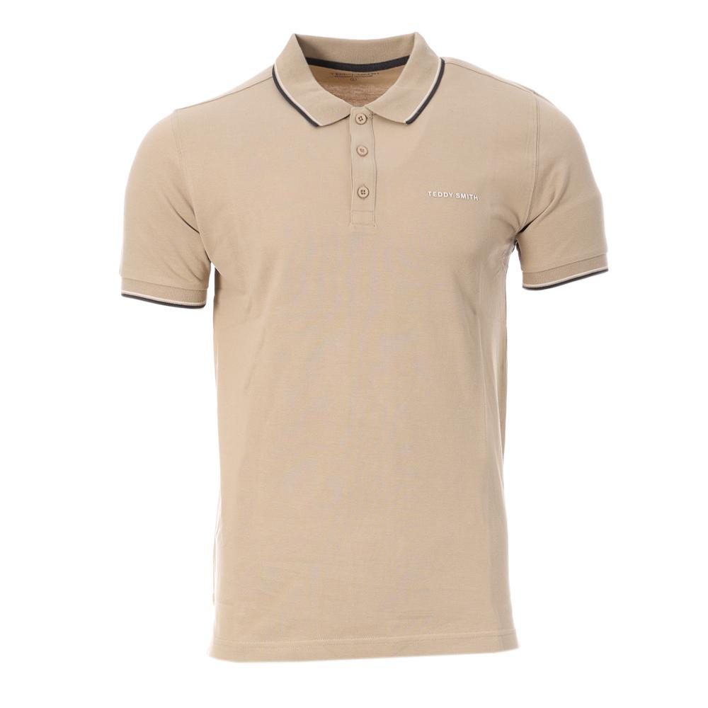 Polo Beige Homme Teddy Smith Pasian 2 pas cher