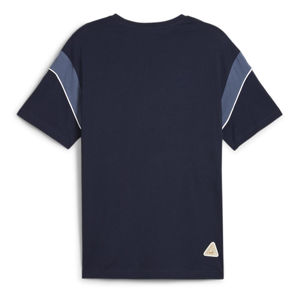 OM T-shirt Bleu Homme Puma 23/24 774068 vue 2