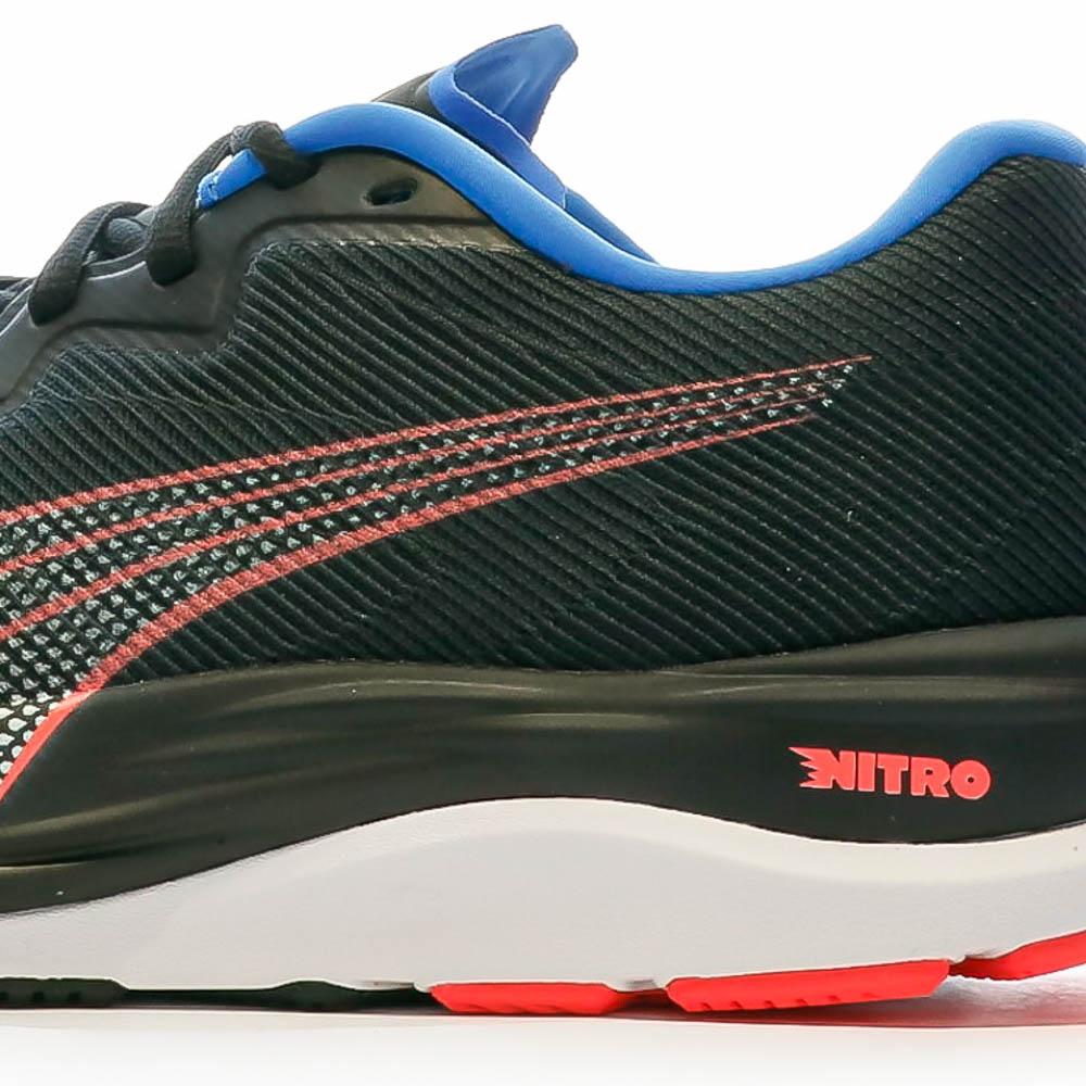 Chaussure de Running Noir/Bleu Homme Puma Velocity Nitro 2 vue 7