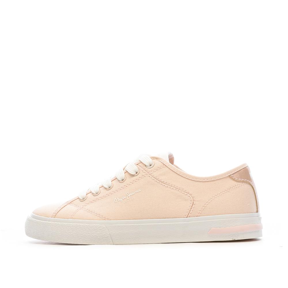 Baskets Rose Femme Pepe jeans Kenton Road pas cher