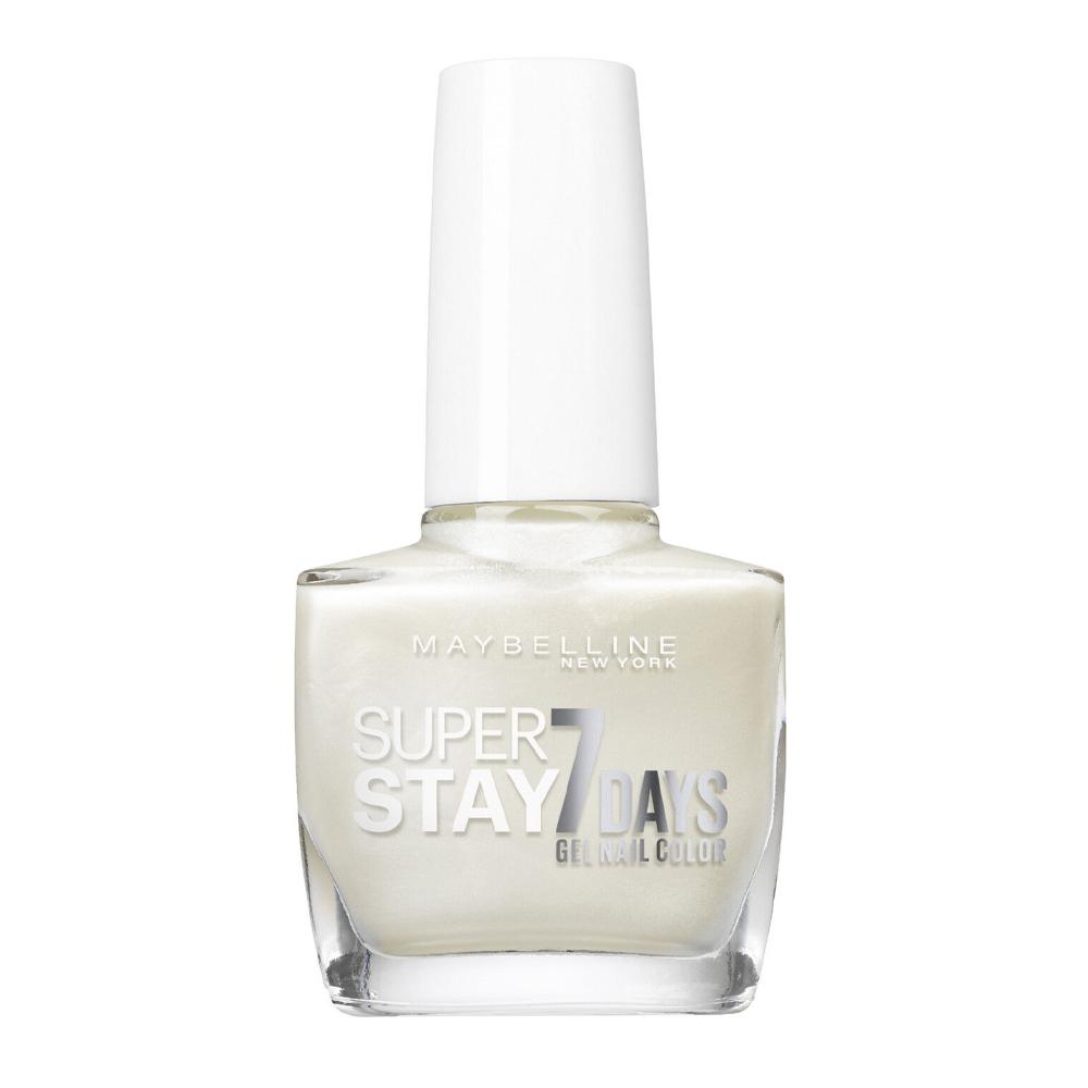 Vernis à Ongles Tenue & Strong Gemey Maybelline 77 Blanc Nacré pas cher