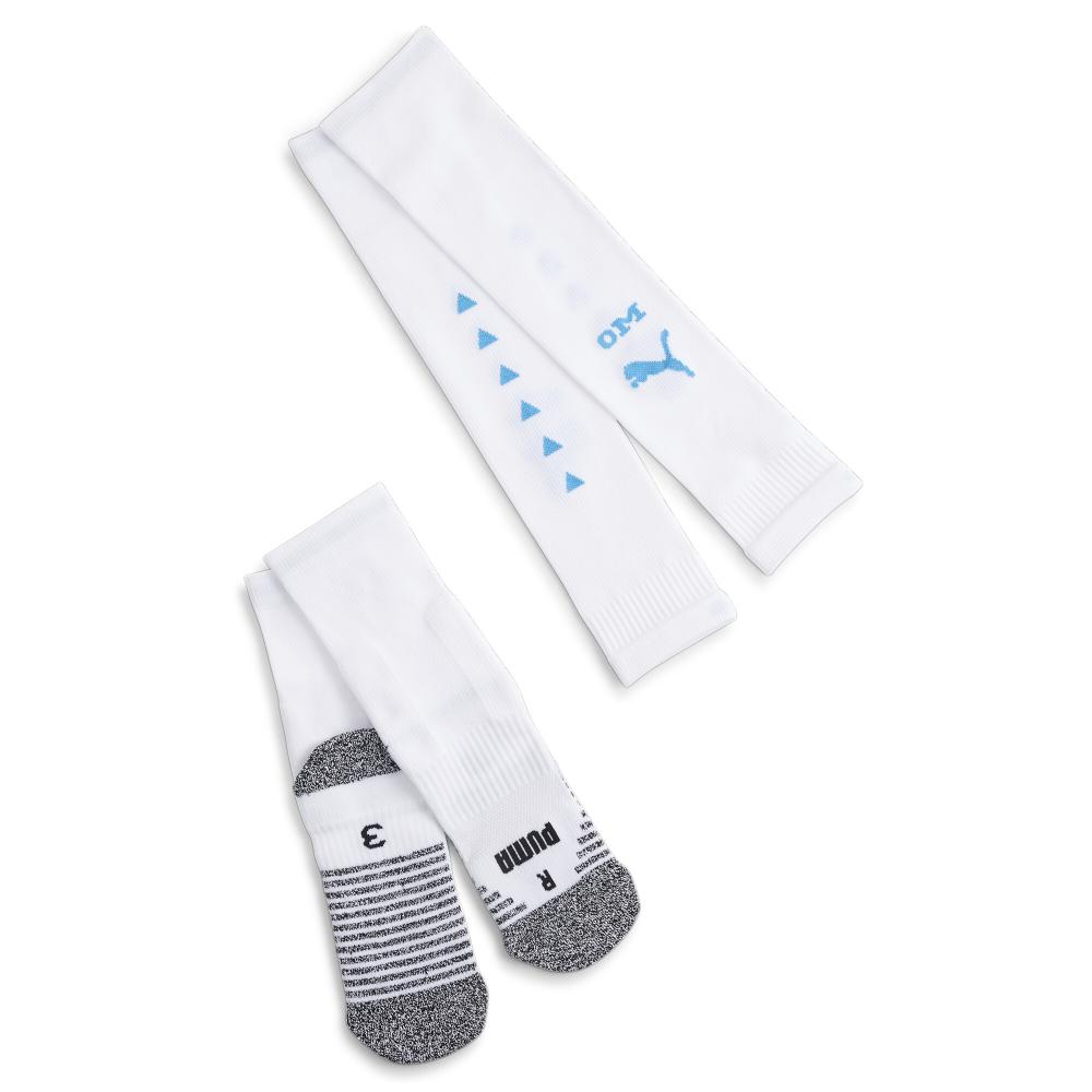 OM Chaussettes Blanches Puma Stacked Logo pas cher