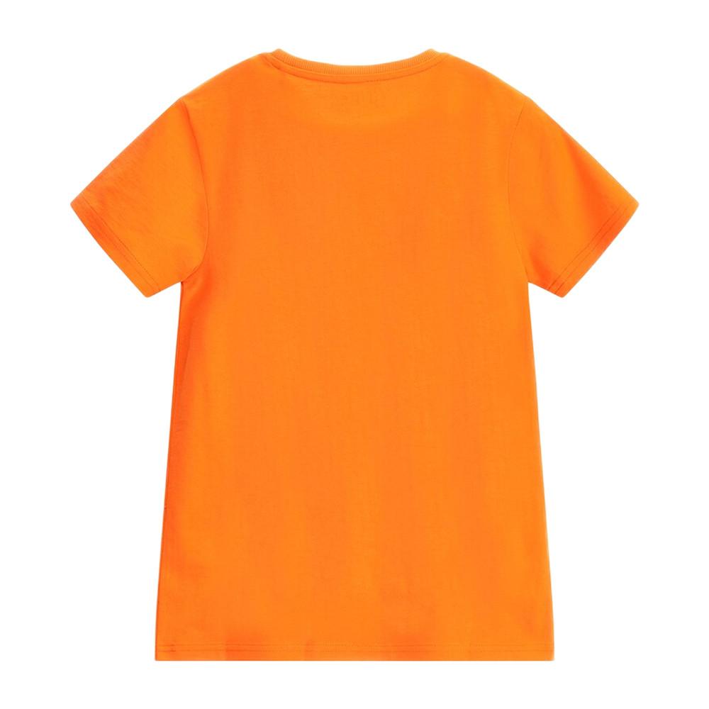 T-shirt Orange Garçon Guess Groovy vue 2