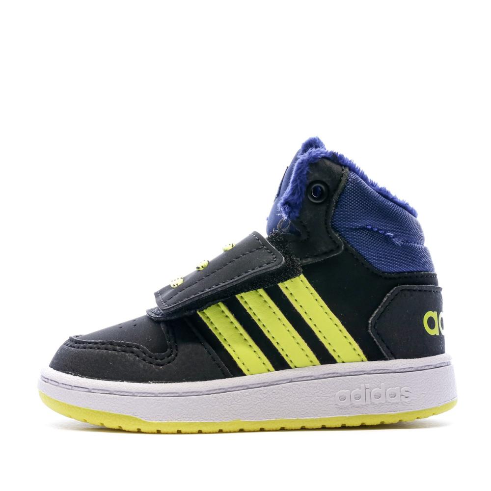 Baskets Noir Marine enfant Adidas Hoops Mid Espace des marques