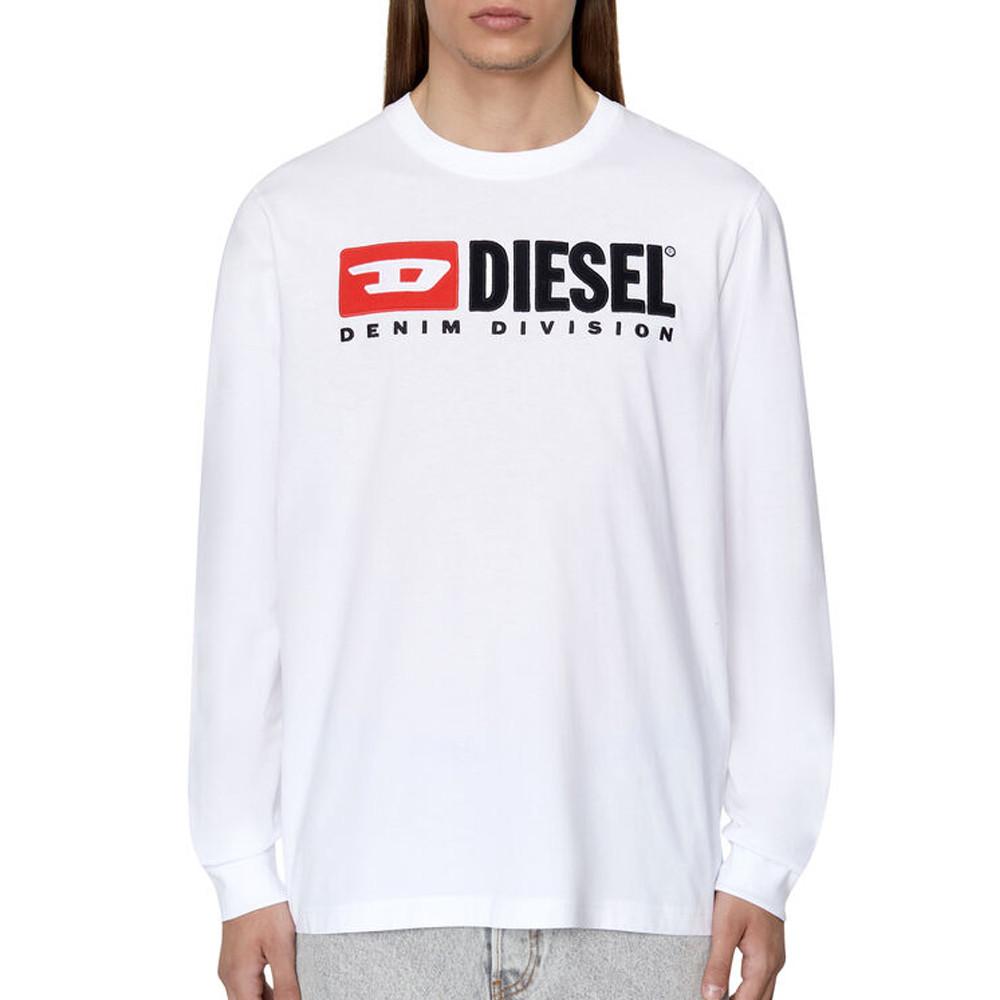 Sweat Blanc Homme Diesel division pas cher