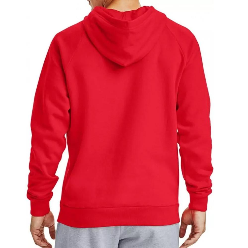 Sweat à Capuche Rouge Homme Under Armour Rival vue 2