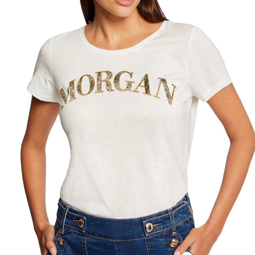 T-shirt Blanc Femme Morgan Dzanzi pas cher