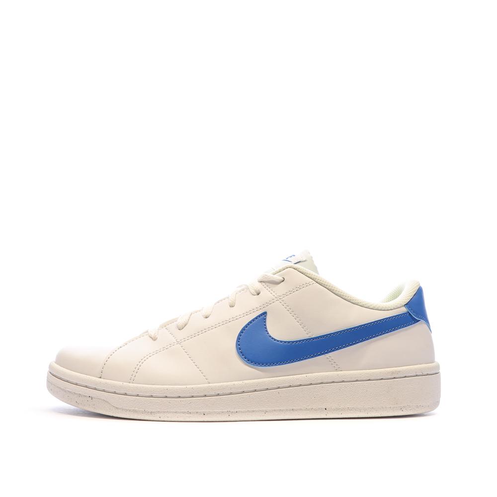 Baskets Blanches/Bleu Homme Nike Court Royale 2 pas cher