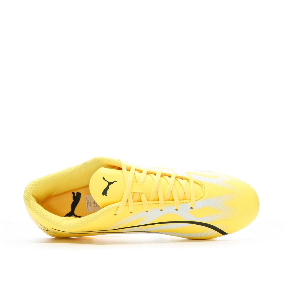 Chaussures de football Blanc/Jaune Homme Puma Ultra Play Fg/ag 107423-01 vue 4