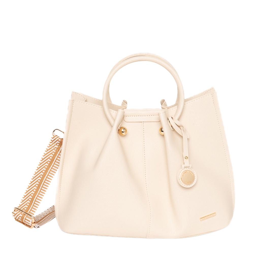 Sac Bandoulière Beige Femme Manoukian Camille pas cher