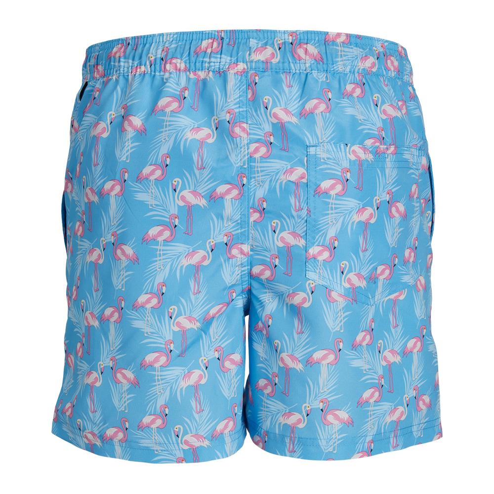 Short de bain Bleu Homme JACK & JONES Flamand Rose vue 2