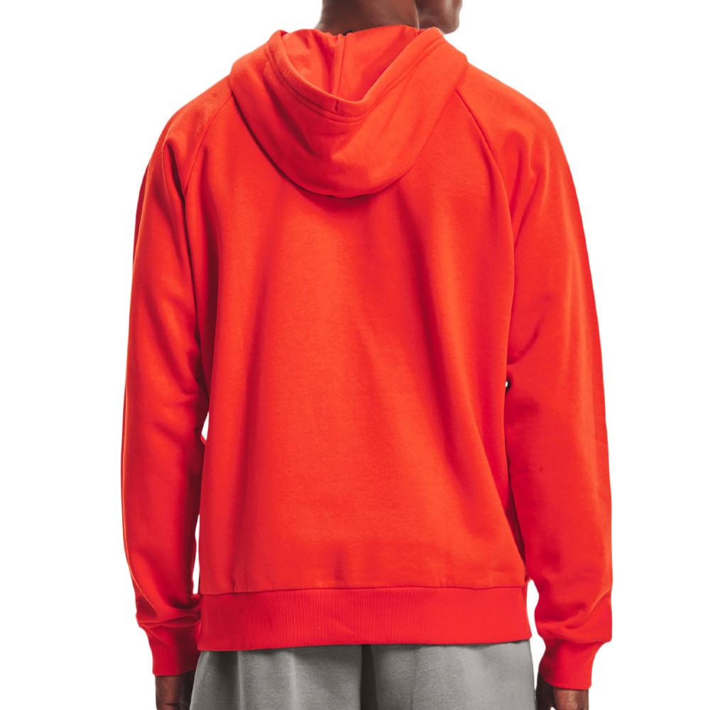 Sweat à capuche Orange Homme Under Armour Rival Fleece vue 2