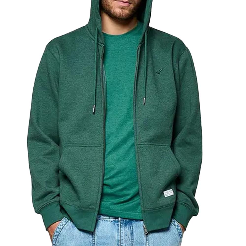 Sweat zippé Vert Homme Kaporal BYLA pas cher