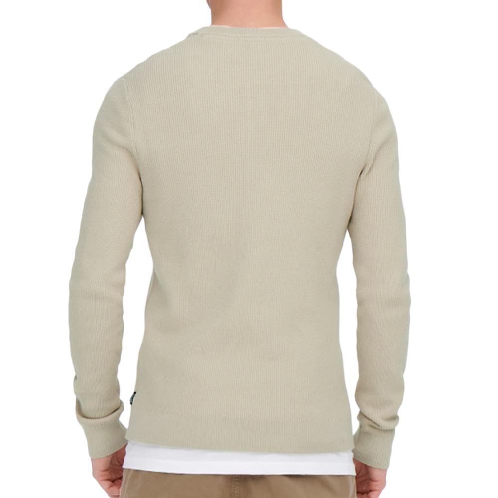 Pull Beige Homme Only & Sons Onsphil vue 2