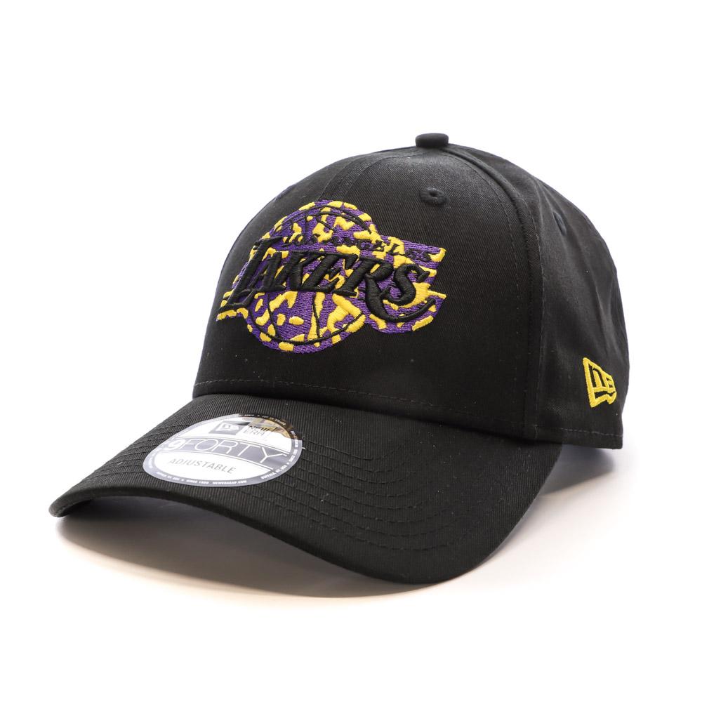 Casquette Noir/Violet Homme New Era Seasonal 9forty Los Angeles Lakers pas cher