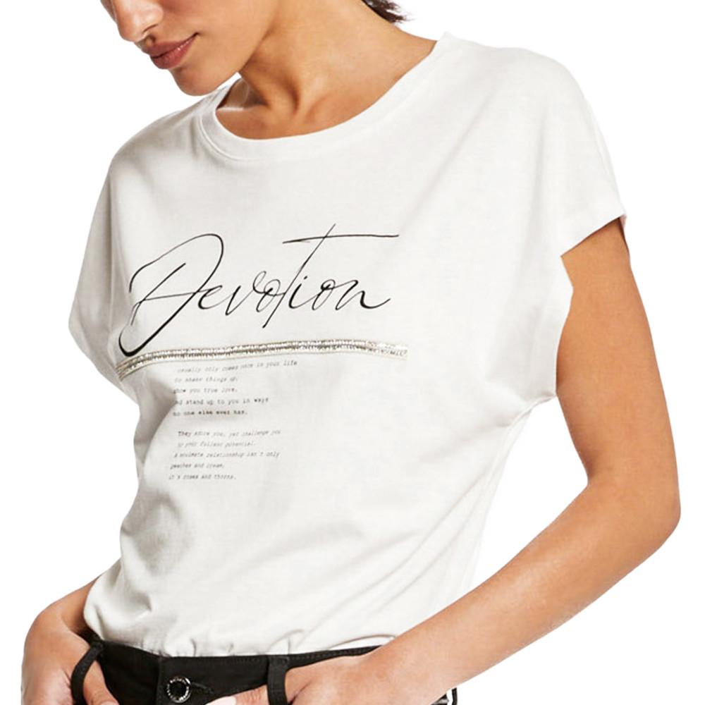 T-shirt Blanc Femme Morgan Devoti pas cher