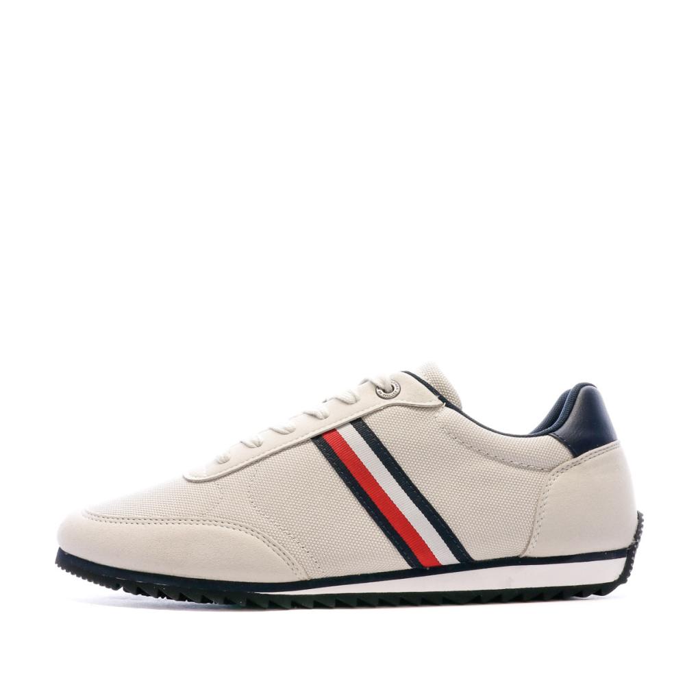 Baskets Grise Homme Tommy Hilfiger Essential Mesh Runner pas cher