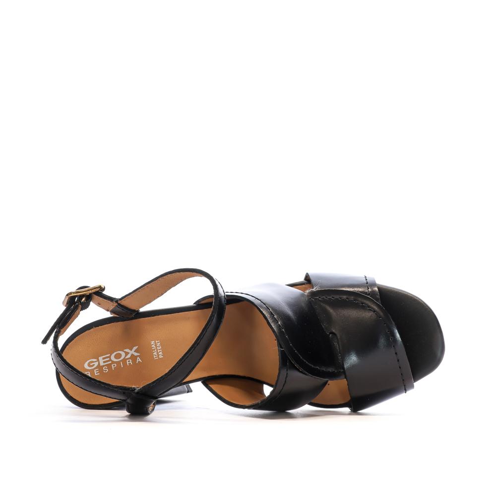 Sandales Noires Femme Geox Neraklia vue 4