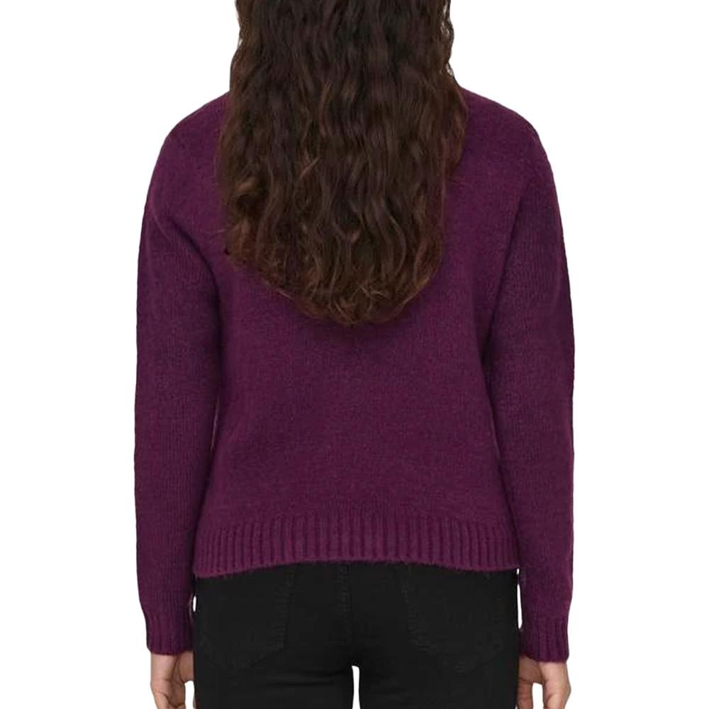 Pull Violet Femme JDY Silja vue 2