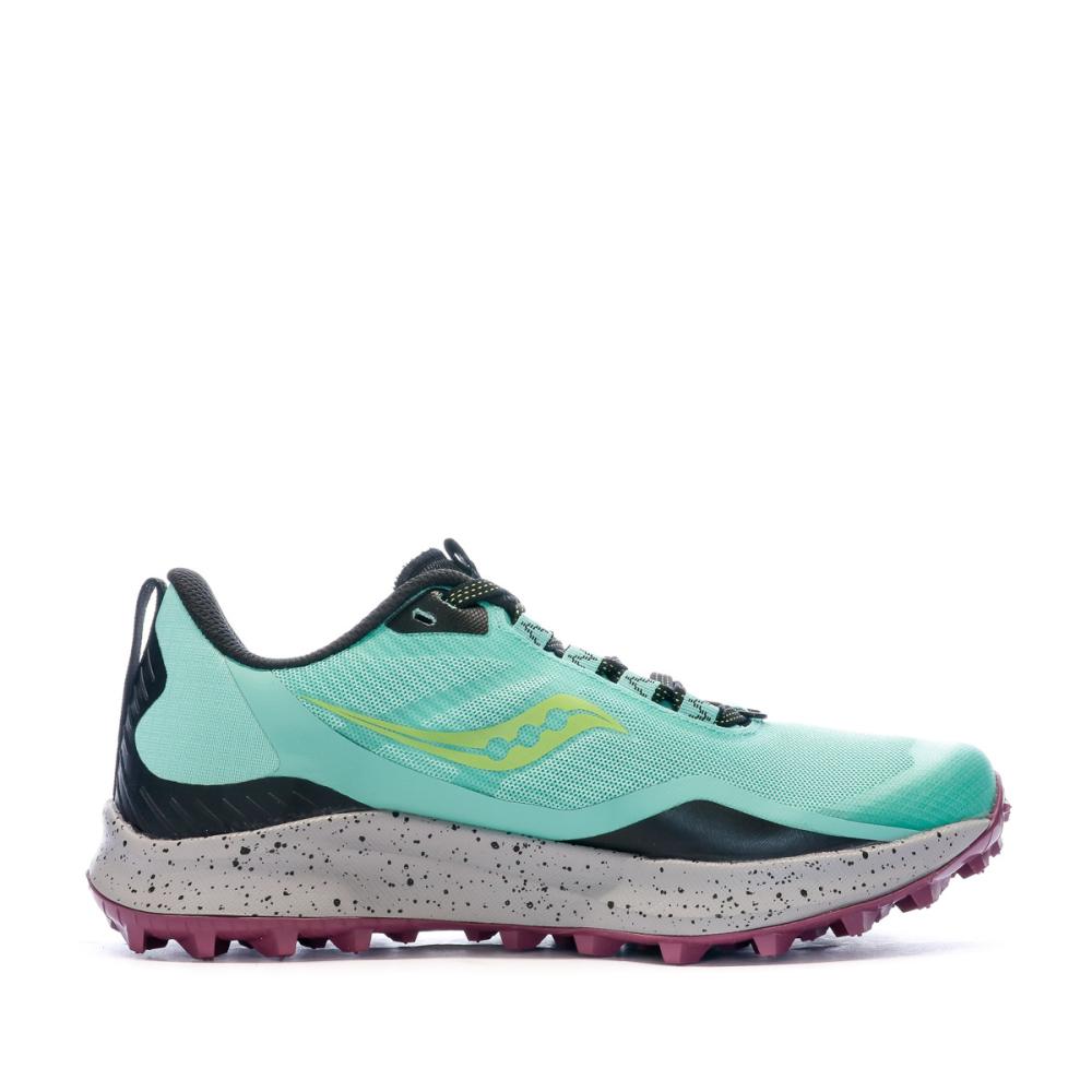 Chaussures De Trail Turquoise Femme Saucony Peregrine 12 vue 2