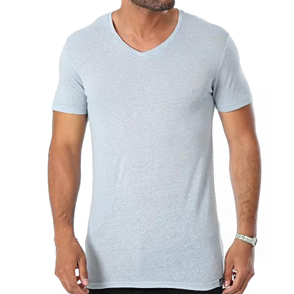 T-shirt Bleu Clair Homme Paname Brothers Tom pas cher