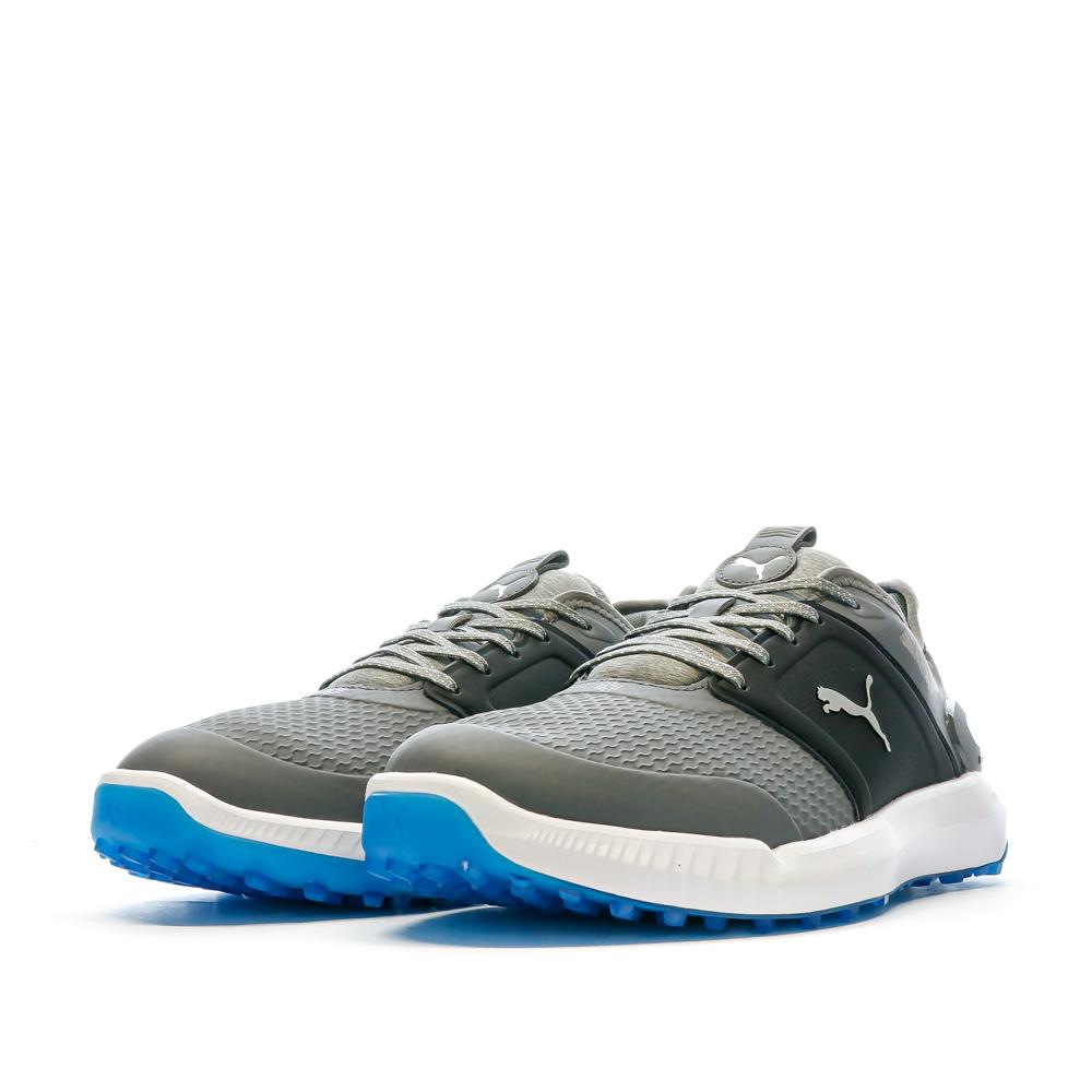 Chaussures de golf Grise/Noir/Bleu Homme Puma Ignite vue 6