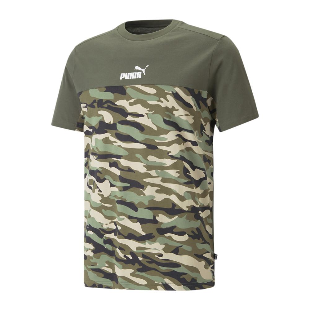 T-shirt Kaki Homme Puma Ess Block pas cher