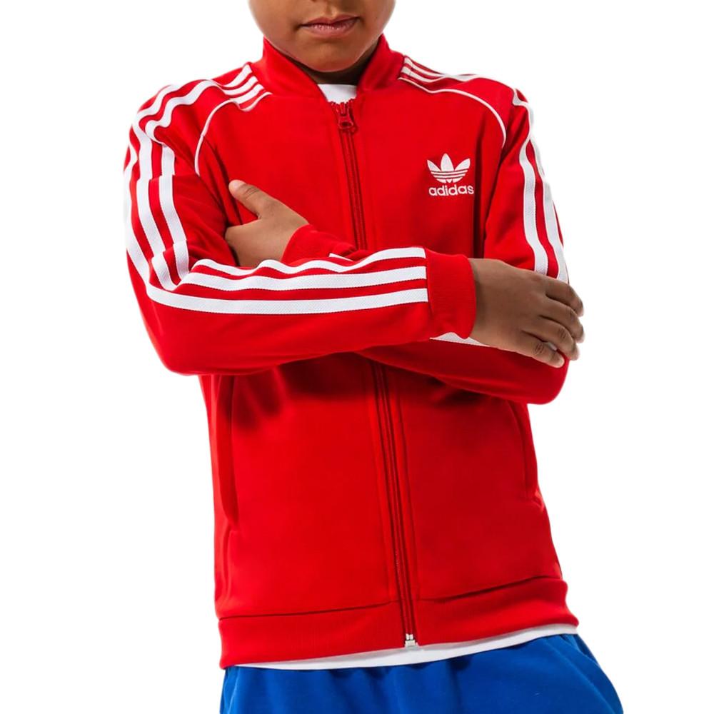 Veste de survetement Rouge Garcon Adidas Sst Track Top Espace des marques