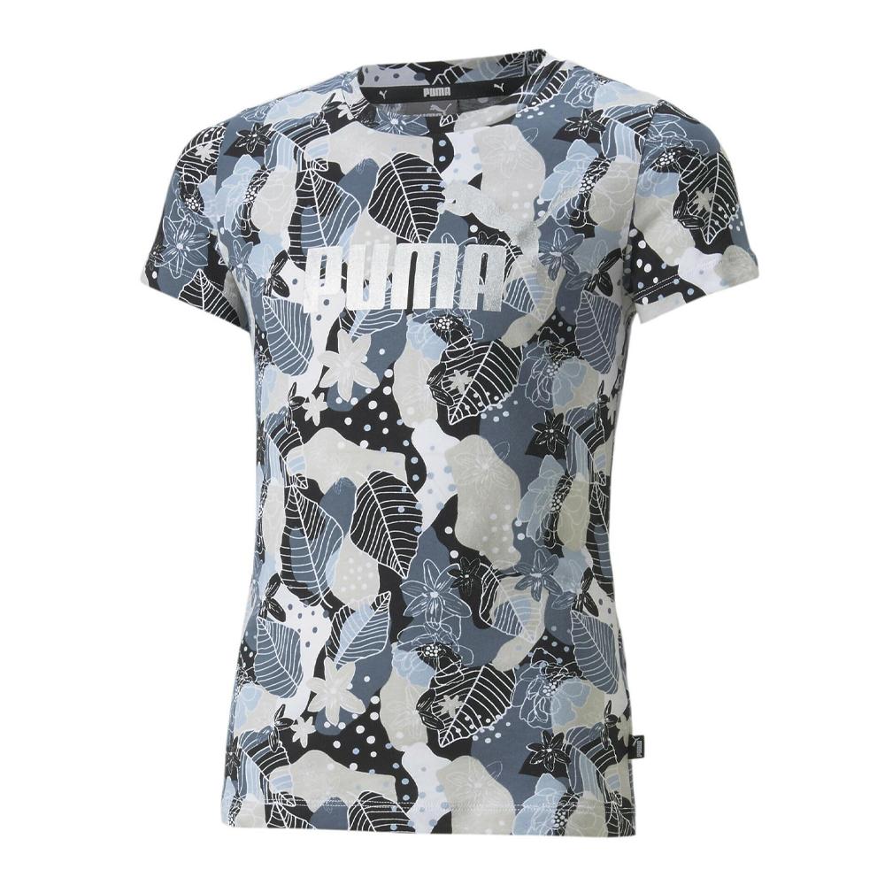 T-shirt Bleu/Blanche Fille Puma 670312-01 pas cher