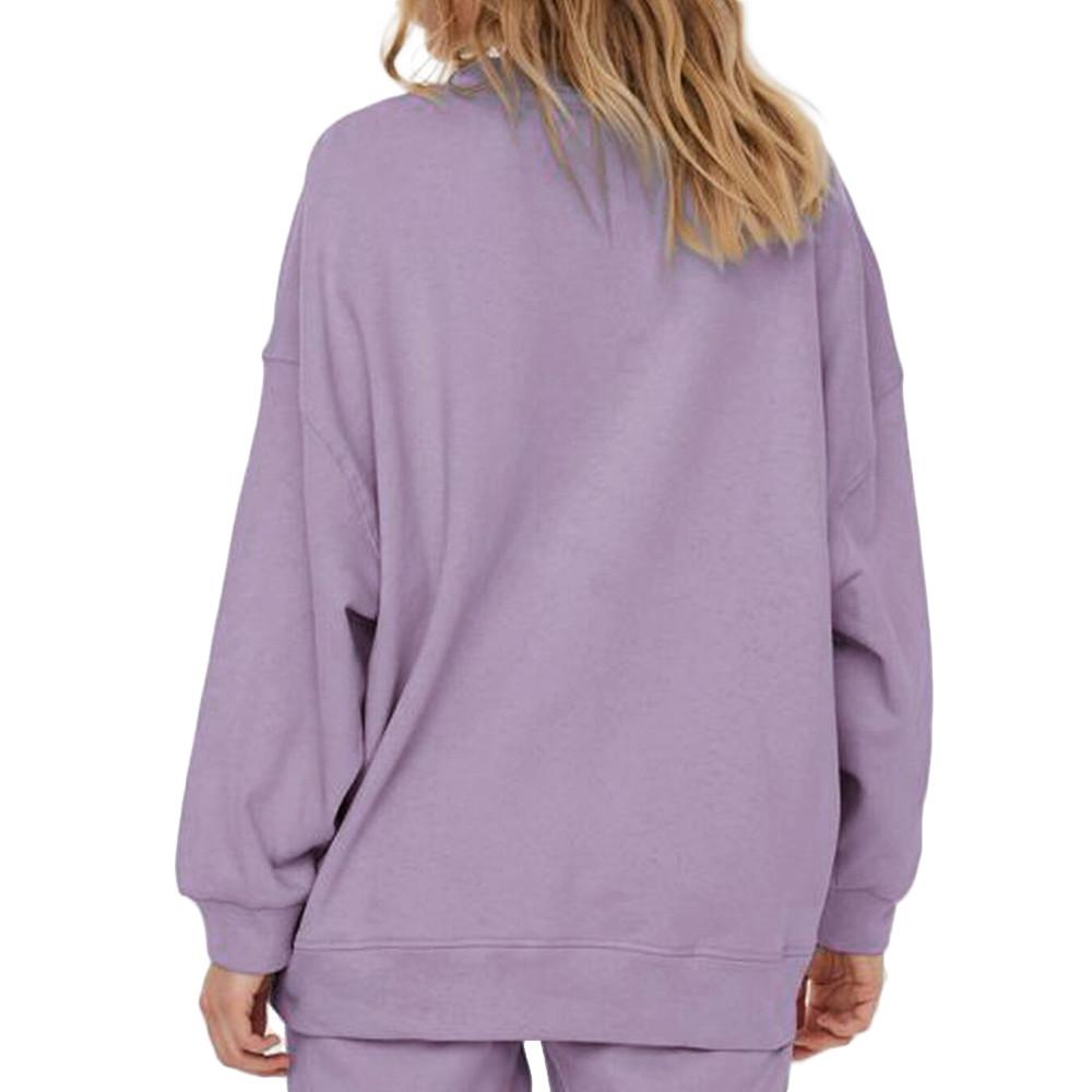 Sweat Mauve Oversize Femme Vero Moda Nia vue 2