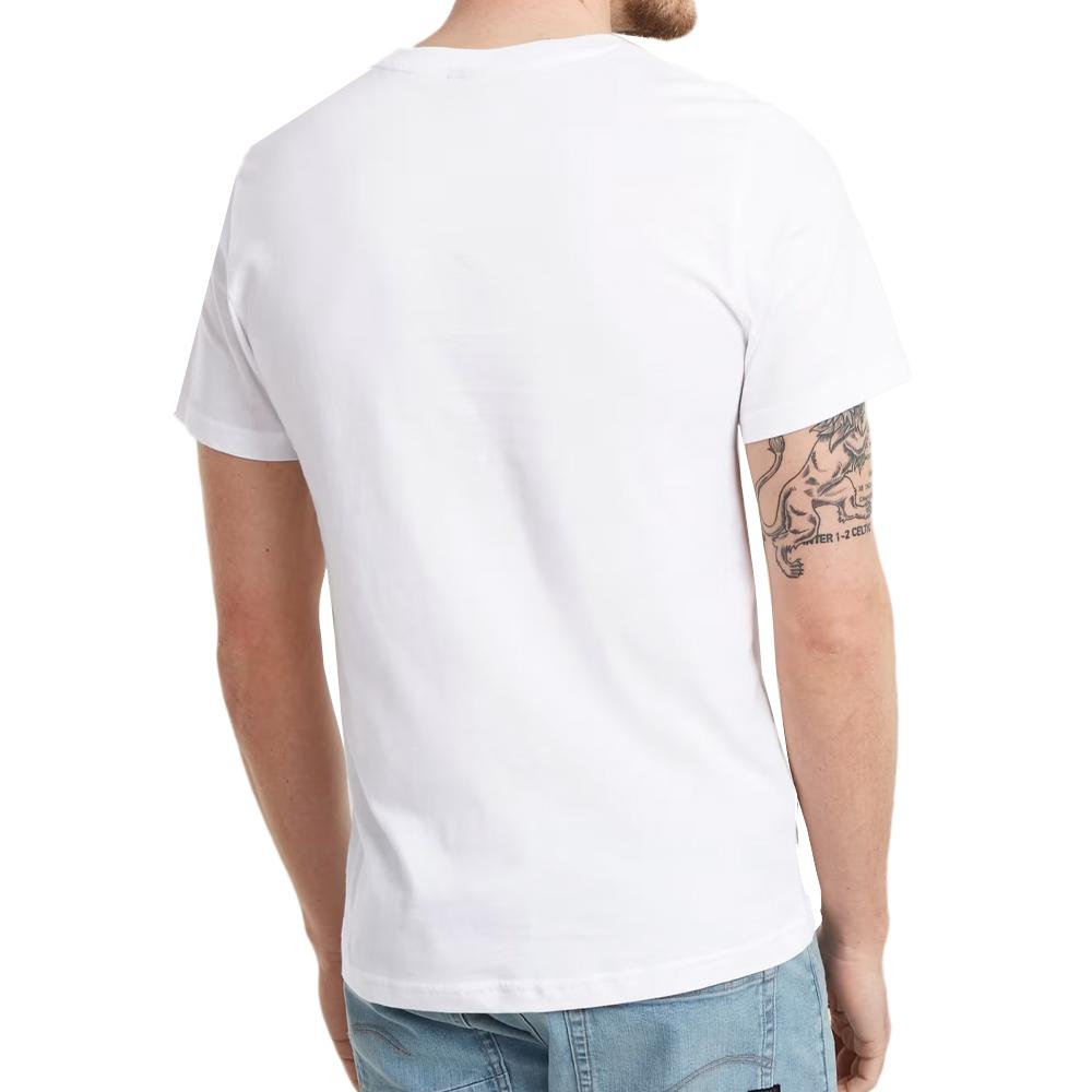 T-shirt Blanc Homme G-Star Raw D25949 vue 2