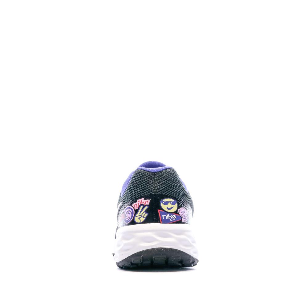 Chaussures de running Noires/Rouge Femme Nike Revolution 6 vue 3