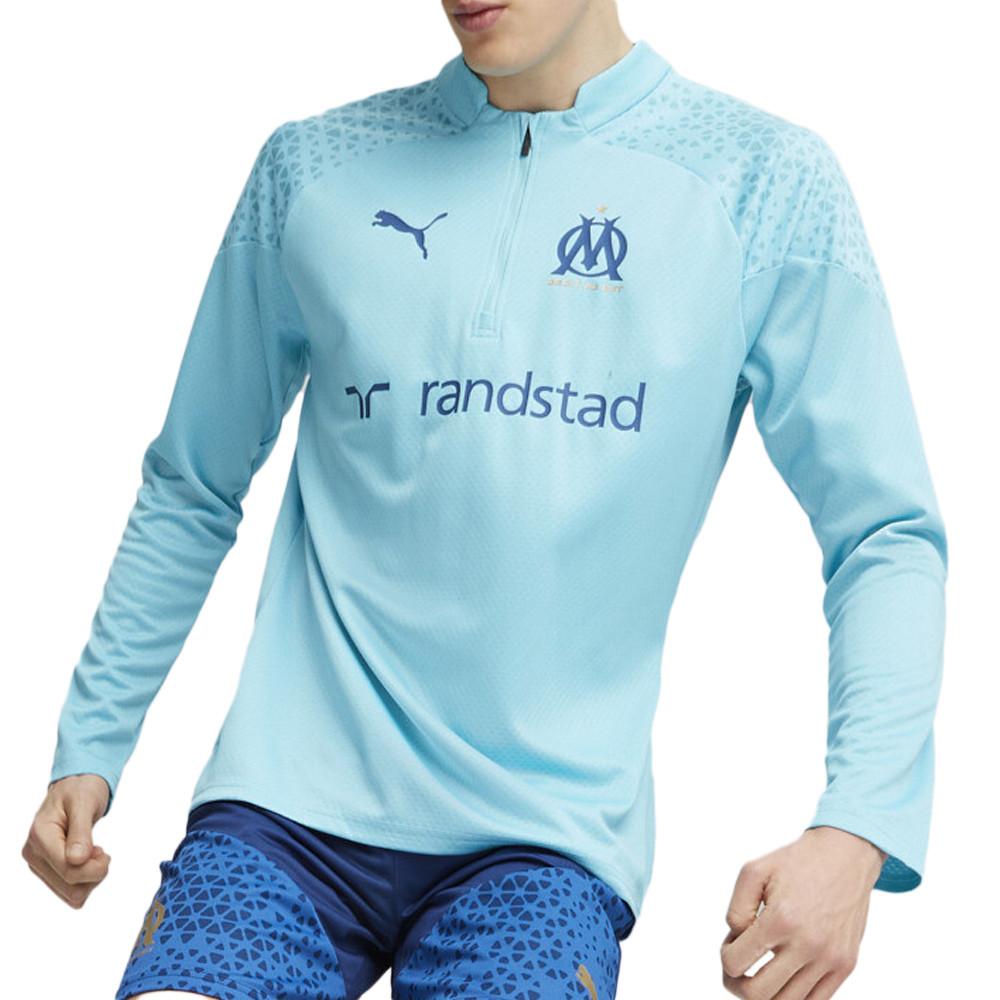 OM Sweat de Training Bleu Homme Puma 2023/24 pas cher