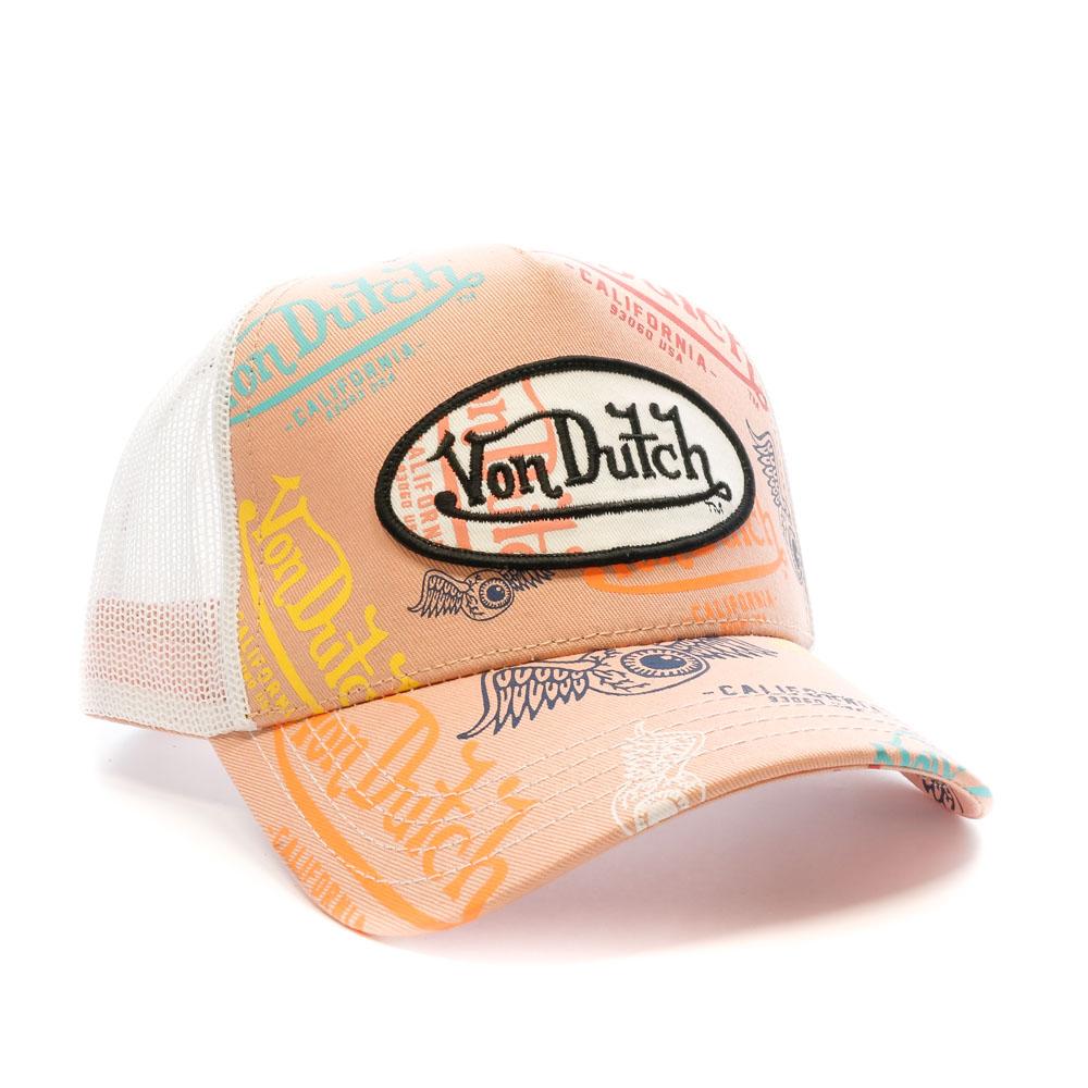 Casquette Rose/Blanche Homme Von Dutch Grafitti vue 2