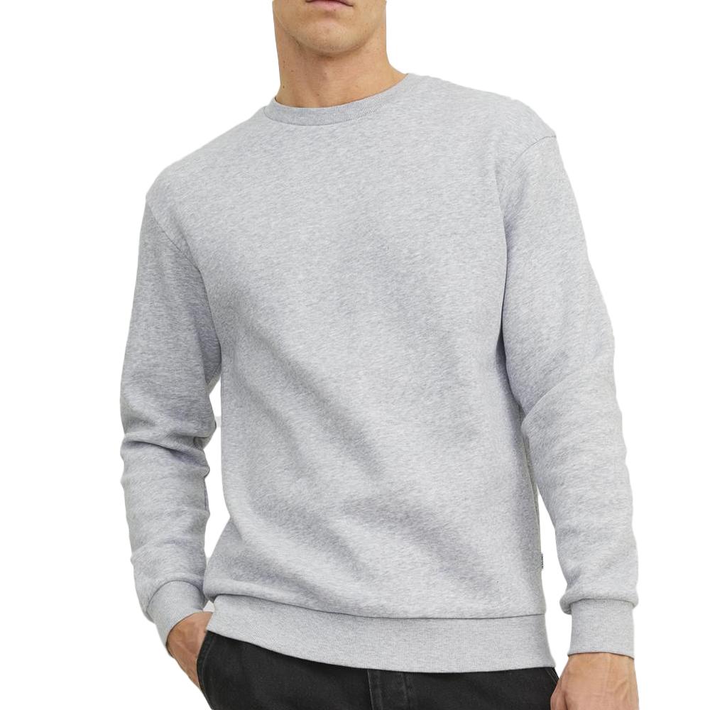 Sweat Uni Gris Homme Jack & Jones Bradley pas cher