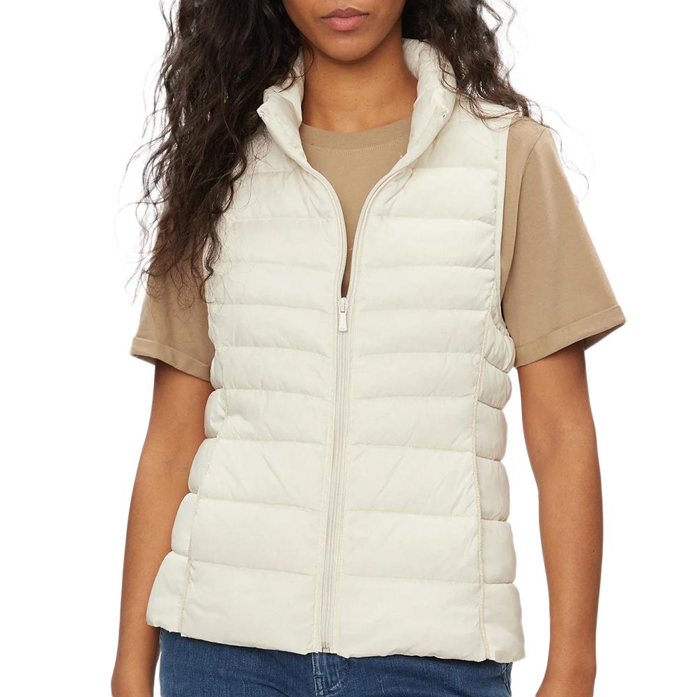 Doudoune Sans Manches Beige Femme Only Quilted 15225157 pas cher