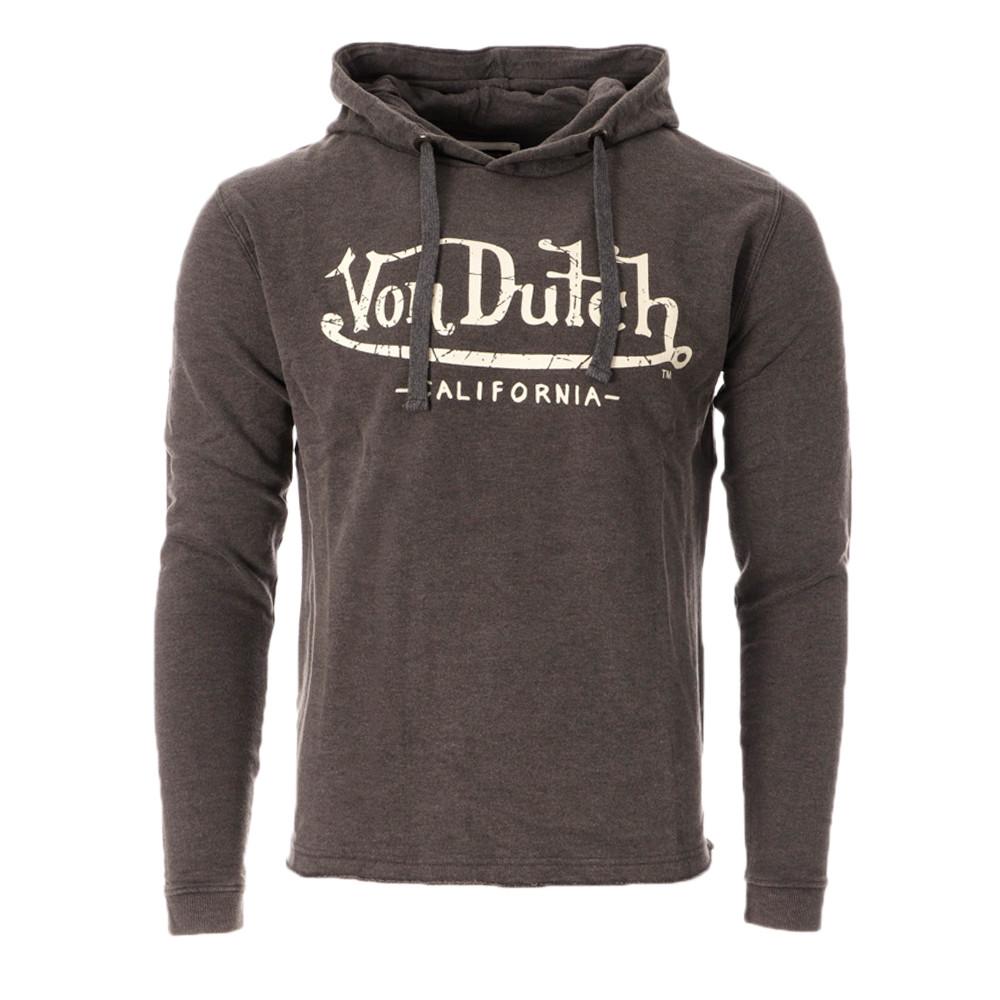 Sweat à Capuche Gris Homme Von Dutch RYAN pas cher