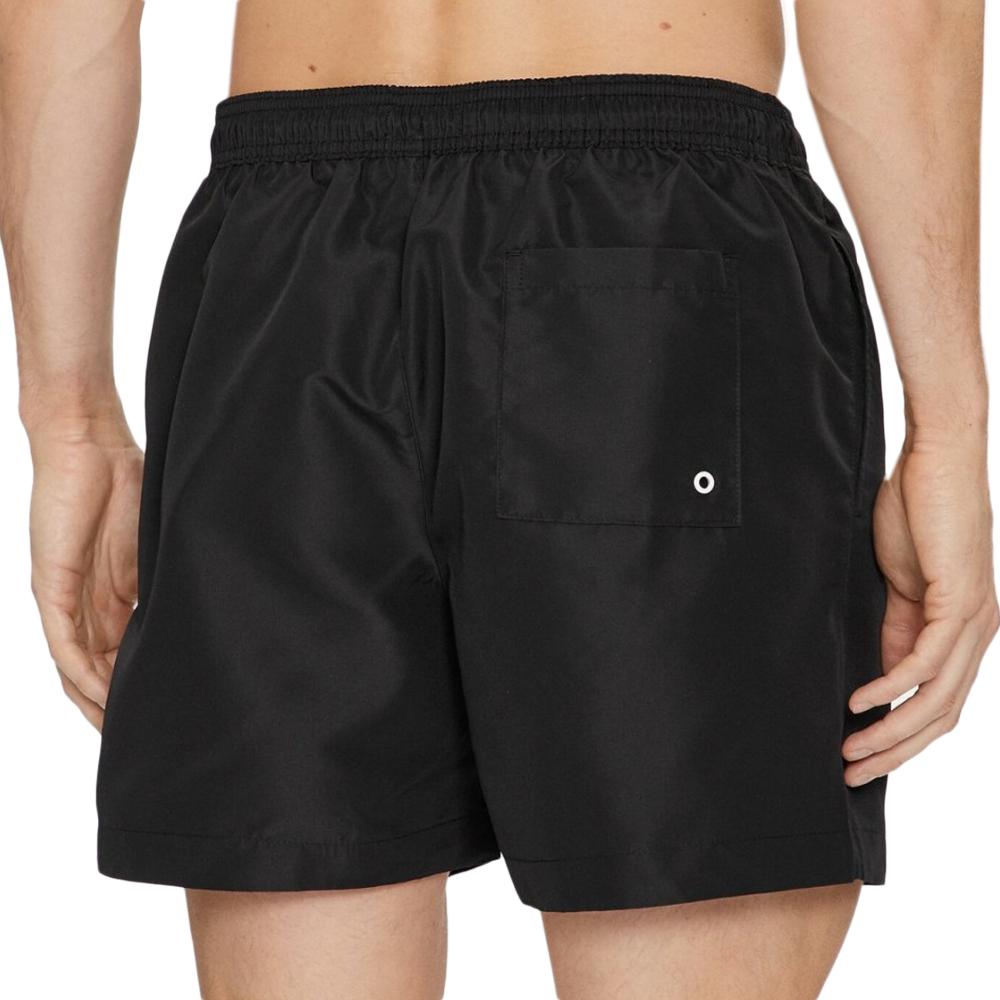 Short de bain Noir/Blanc Homme Calvin Klein Drawstring vue 2