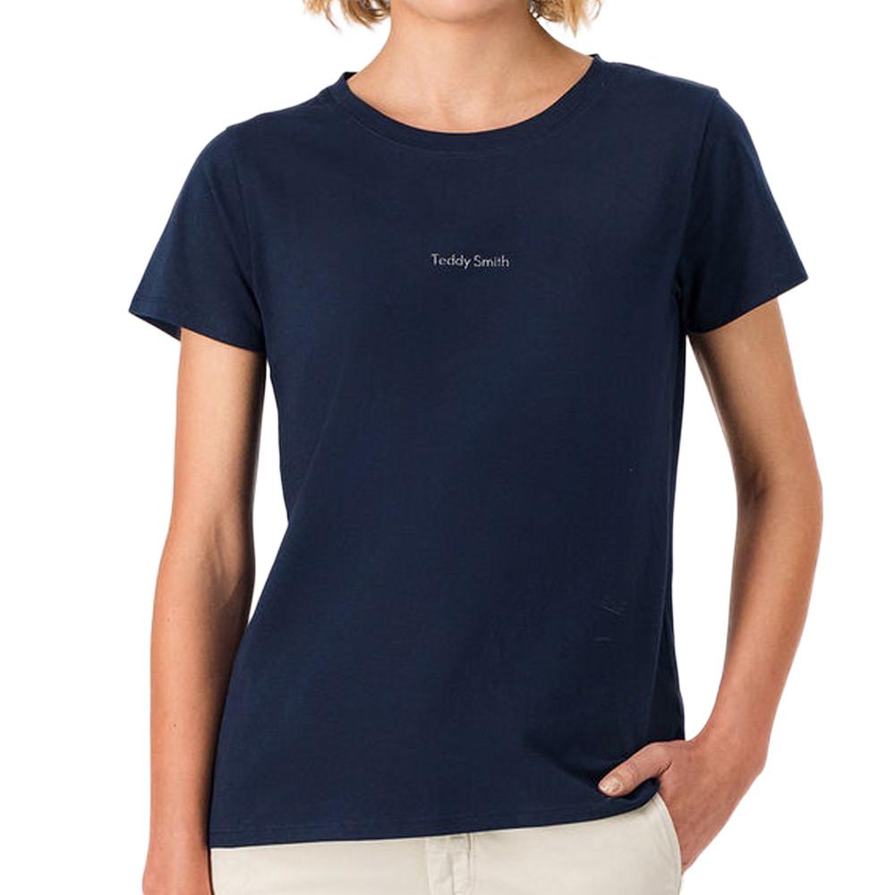 T-shirt Marine Fille Teddy Smith Ribelle pas cher