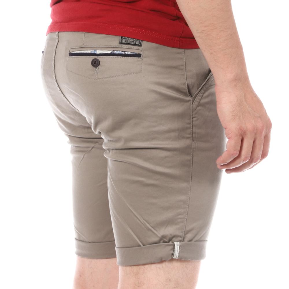 Short Gris Homme American People Most vue 2