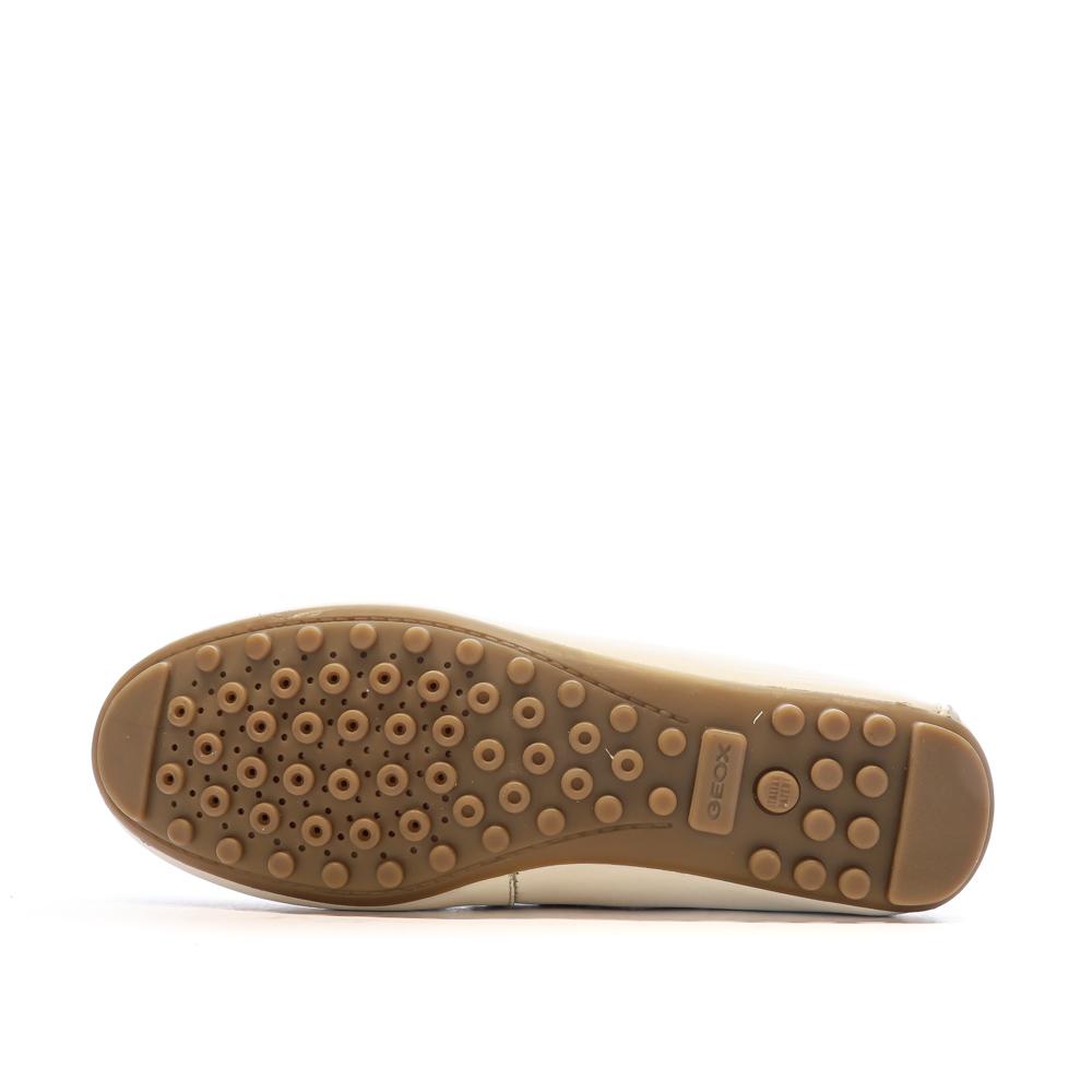 Mocassins Beige Femme Geox Leelyan vue 5