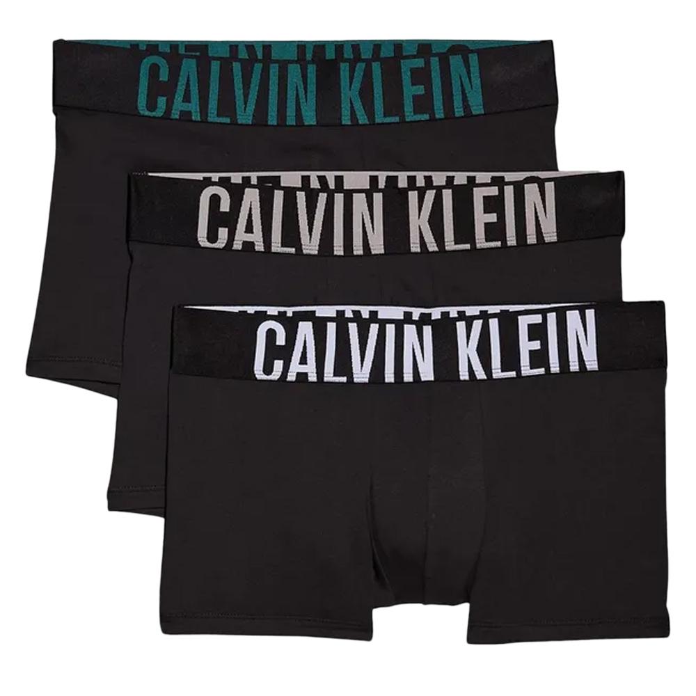 X3 Boxers Noir Homme Calvin Klein Jeans Trunk 3 pas cher