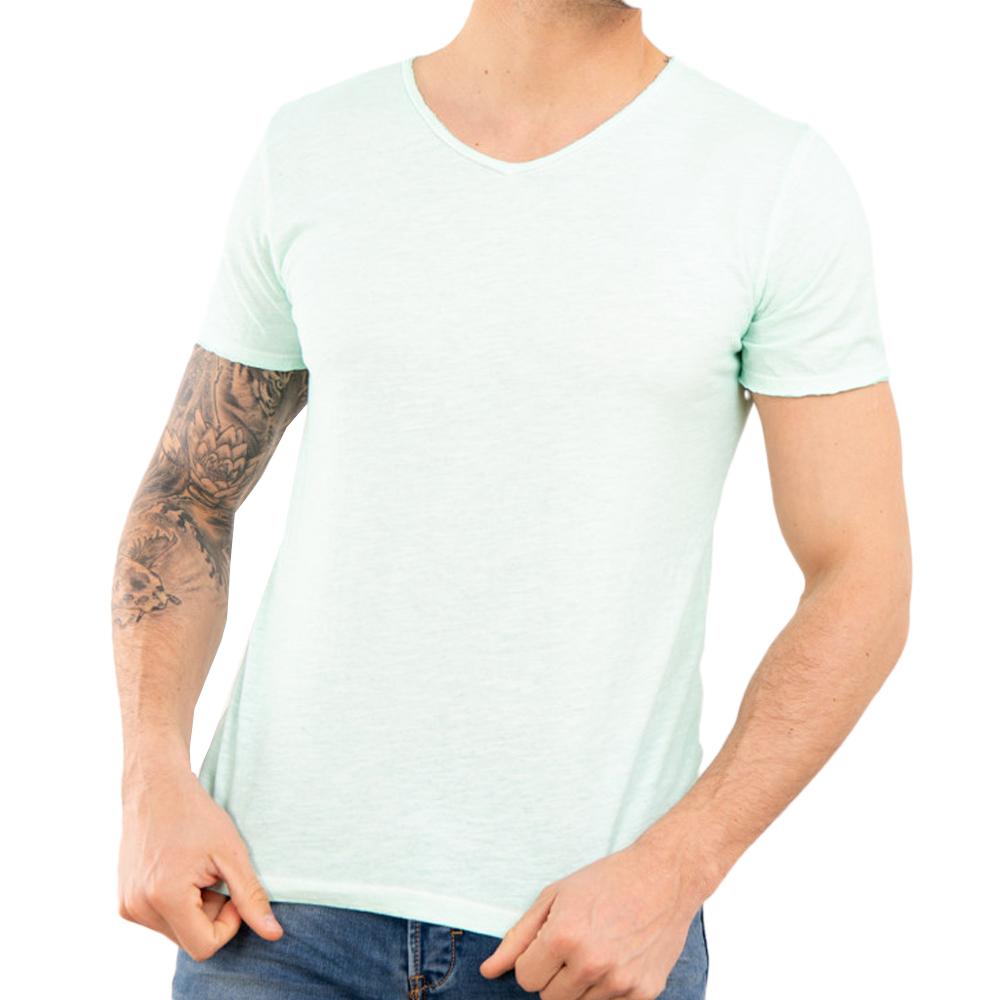 T-shirt Vert d'Eau Homme Paname Brothers Tom pas cher