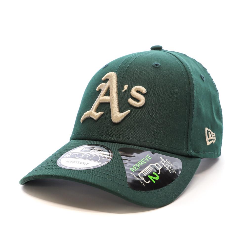 Casquette Verte Homme New Era Repreve 9forty Oakland Athletics pas cher